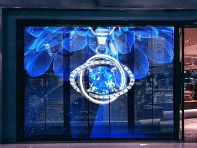 Armani transparent led wall display overall solution