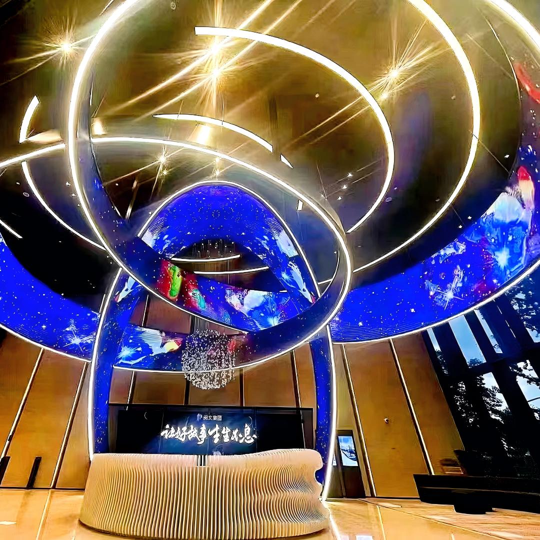 Exhibition halls shopping malls corporate centers squares LED special-shaped creative display screens Exhibition halls shopping malls corporate centers squares LED special-shaped creative display screens