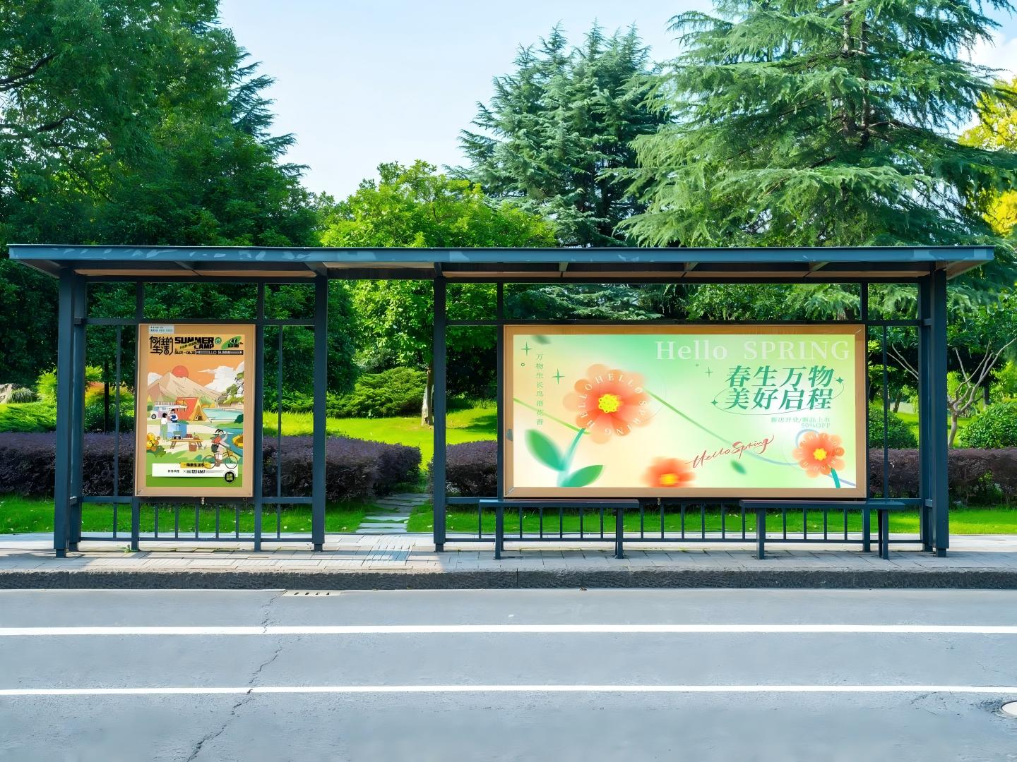 bus station LED screen