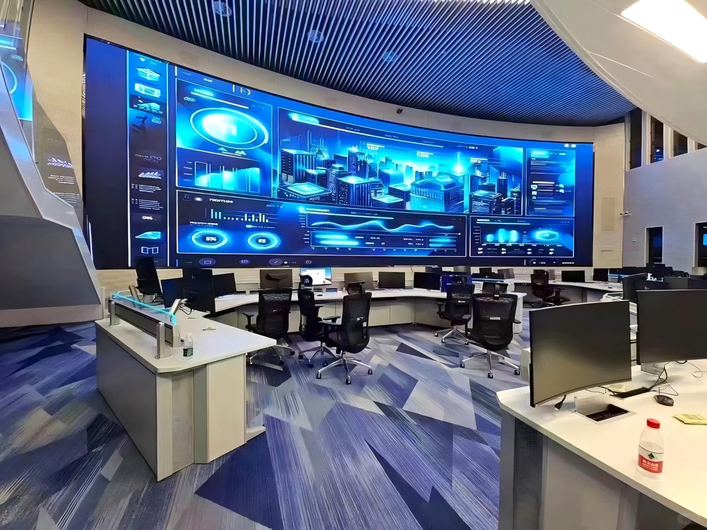 2.? Command and dispatch assistance: Layout and floor plan display is conducive to the dispatch and command of the command center, such as the rescue scene can clarify the on-site information; multi-screen segmentation and switching can display multiple screens on the same screen or quickly switch screens, helping commanders to control regional conditions and respond to emergencies.