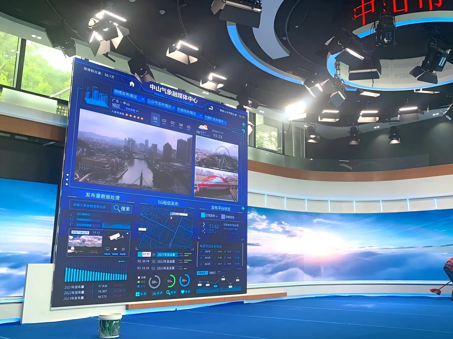 Q: What are the advantages of using large LED screens in control centers?
